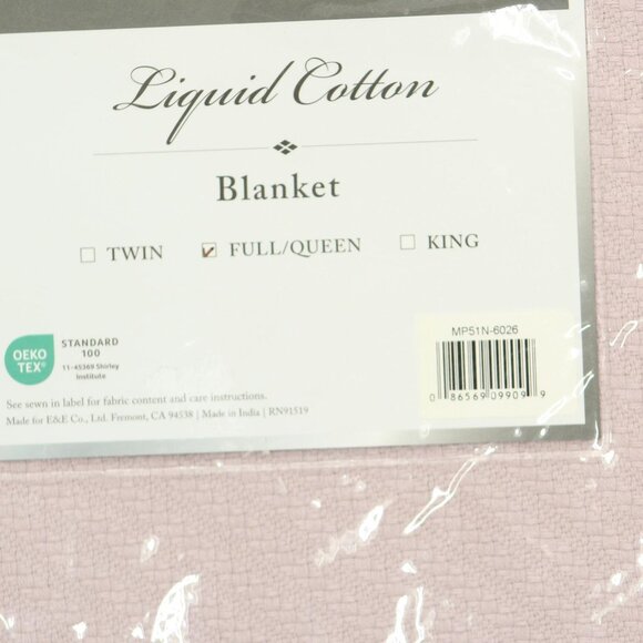 NWT Madison Park Cotton Comfort Blanket Breathable Lilac Purple Full / Queen - Picture 6 of 6